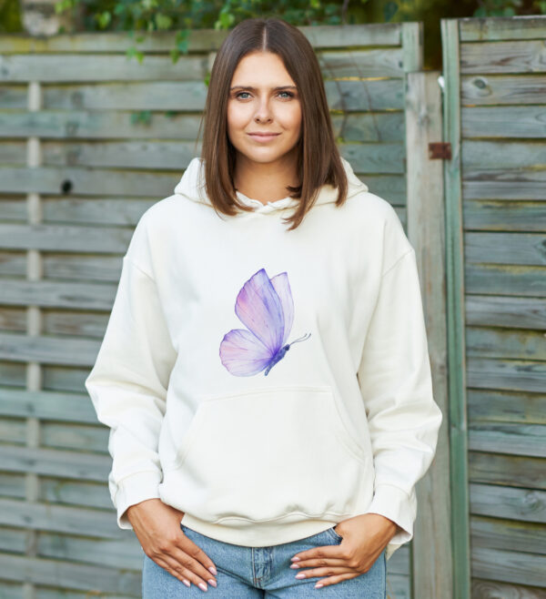 🦋 Dreamy Butterfly Fleece Hoodie Sweatshirt – Elegant & Trendy 🦋